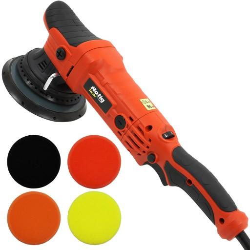АВТОПОЛІРУВАЛЬНА МАШИНА ЕЛЕКТРИЧНА ШЛІФАЛЬНА 1400ВТ З РЕГУЛЮВАННЯМ + НАБІР ГУББОК