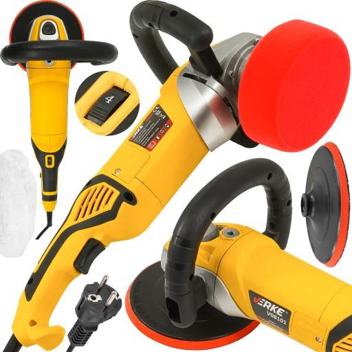 ПОЛІРУВАЛЬНА МАШИНА ДЛЯ АВТО 1400 ВТ З РЕГУЛЮВАННЯМ ШВИДКОСТІ ПОТУЖНА!