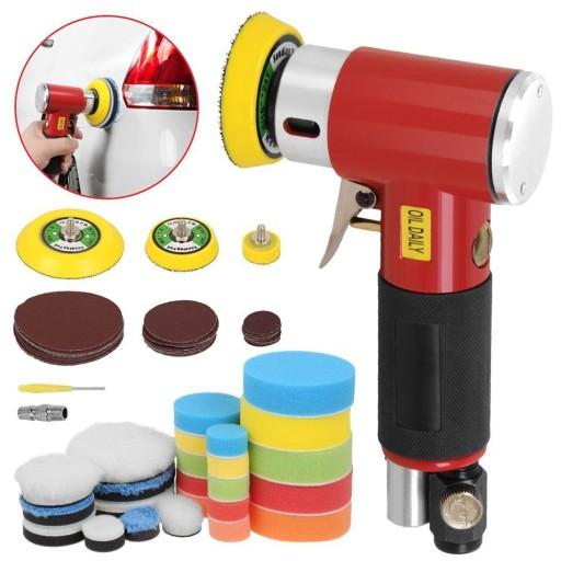 ЭКСЦЕНТРИЧЕСКАЯ ПОЛИРОВАЛЬНАЯ МАШИНА С РЕГУЛИРОВКОЙ + ПОЛИРОВАЛЬНЫЕ ГУБКИ