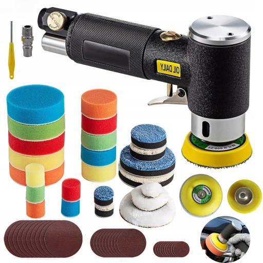 ПОЛІРУВАЛЬНА МАШИНА ДЛЯ АВТОМОБІЛЕЙ ПРОСТА В ВИКОРИСТАННІ + НАБІР ГУБОК