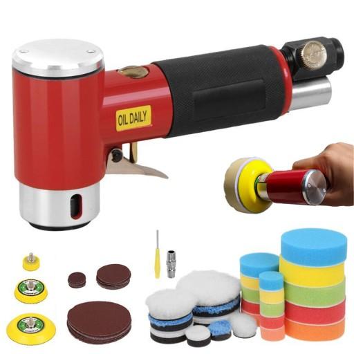 АВТОПОЛИРОВАЛЬНАЯ ПНЕВМАТИЧЕСКАЯ ШЛИФОВАЛЬНАЯ МАШИНА НАБОР ГУБОК ДИСКОВ 1