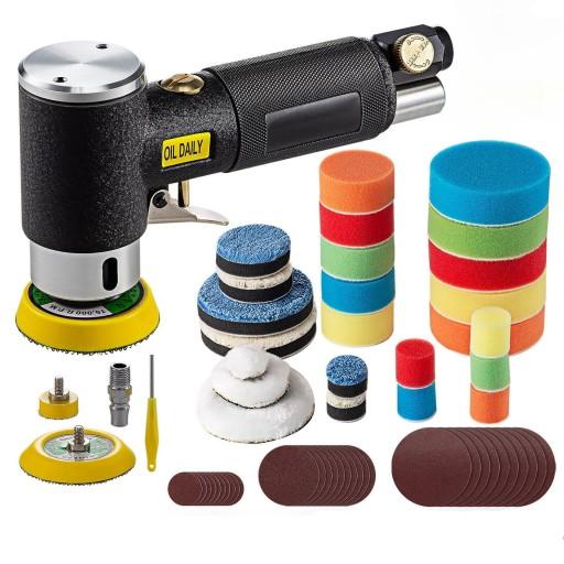 АВТОПОЛІРУВАЛЬНИК ПОЛІРУВАЛЬНА МАШИНКА + НАБІР ГУБКА