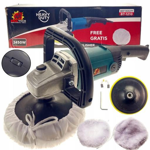 РЕГУЛЮВАННЯ ОБОРОТІВ ШЛИФУВАЛЬНОЇ МАШИНИ ДЛЯ ПОЛІРУВАННЯ АВТО 2IN1 2450 Вт
