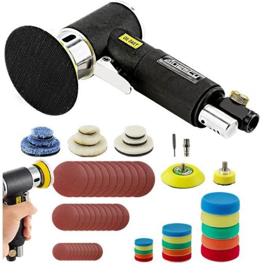 ШЛІФУВАЛЬНА МАШИНКА ДЛЯ ПОЛІРУВАННЯ АВТО З НАБОРОМ РЕГУЛЮВАННЯ ШВИДКОСТІ 3 ДЮЙМИ 15000ОБ/ХВ