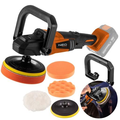 АККУМУЛЯТОРНАЯ БЕСЩЕТОЧНАЯ ПОЛИРОВАЛЬНАЯ МАШИНА 18V 150mm NEO