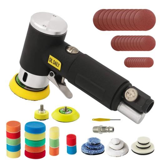 ПНЕВМАТИЧЕСКАЯ ЭКСЦЕНТРИЧЕСКАЯ ПОЛИРОВАЛЬНАЯ МАШИНА 25/50/75 мм НАБОР