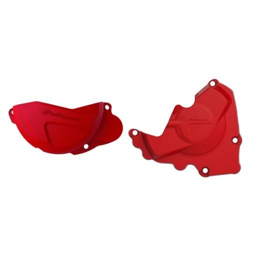 90956 - POLISPORT КРИШКИ ГЕНЕРАТОРА ТА КРИШКИ ЗЧЕПЛЕННЯ HONDA CRF 250R 13-17 ЧЕРВОНІ 84