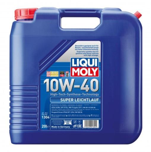 ПОЛУСИНТЕТИЧЕСКОЕ МАСЛО LIQUI MOLY LEICHTLAUF SUPER 10W40 20л.