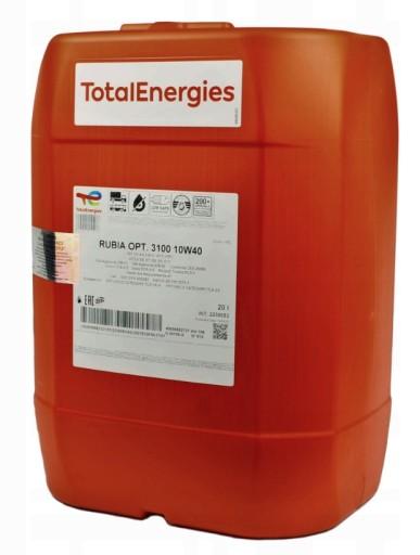 НАПІВ-СИНТЕТИКА TOTAL OIL RUBIA 3100 10W40 20л
