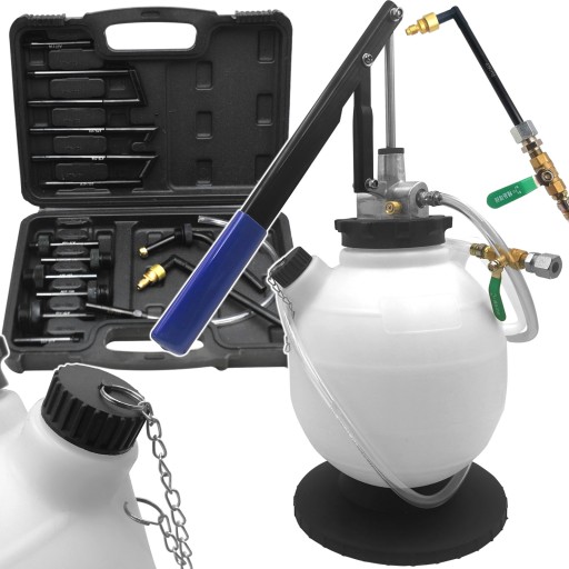 НАСОС ДЛЯ ЗАМЕНЫ МАСЛА В АВТОМАТИЧЕСКОЙ КОРОБКЕ ПЕРЕДАЧ + АДАПТЕРЫ НАКОНЕЧНИКОВ