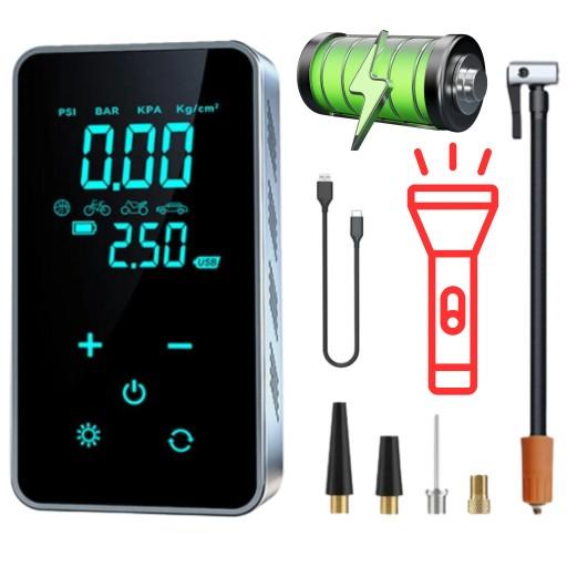 ЕЛЕКТРИЧНИЙ НАСОС ВЕЛОСИПЕДНИЙ НАСОС USB КОМПРЕСОР ВЕЛОСИПЕДНИЙ НАСОС POWERBANK