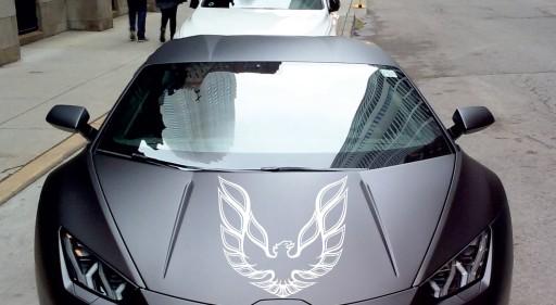 Pontiac FIREBIRD транс AM 57 см x 60 см наклейка