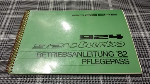 PORSCHE 924 / 924 TURBO Руководство по эксплуатации, 1982 г.