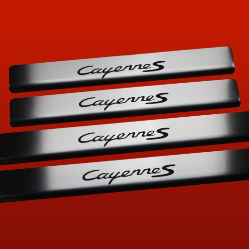 PORSCHE CAYENNE 955 CAYENNE S Накладки на пороги з нержавіючої сталі 304, деталь