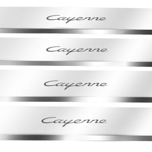 PORSCHE CAYENNE 9Y0 Глянцевые накладки из нержавеющей стали 304, цвет Lu.