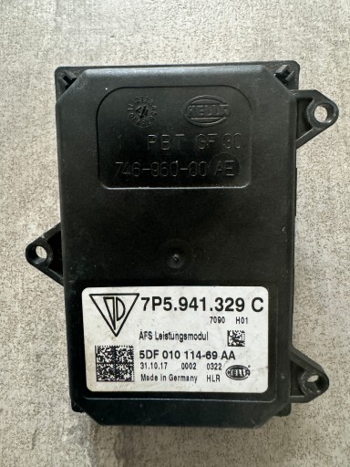 Porsche Cayenne II підйомний контролер фари. Пружинний модуль 7P5941329C