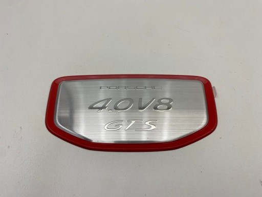 PORSCHE GTS 4.0 V8 ЗНАЧОК ЛОГОТИП ЭМБЛЕМА ДЛЯ ДВИГАТЕЛЯ
