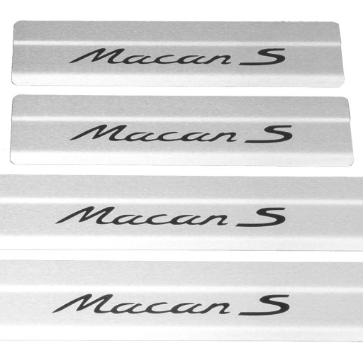 PORSCHE MACAN Боковые юбки MACAN S 304 нержавеющая сталь Надписи цвета c