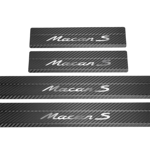 PORSCHE MACAN Боковые юбки MACAN S 304, нержавеющая сталь, карбоновая отделка