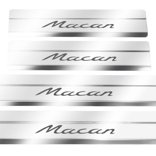 PORSCHE MACAN Накладки на пороги з нержавіючої сталі 304, глянцеве покриття