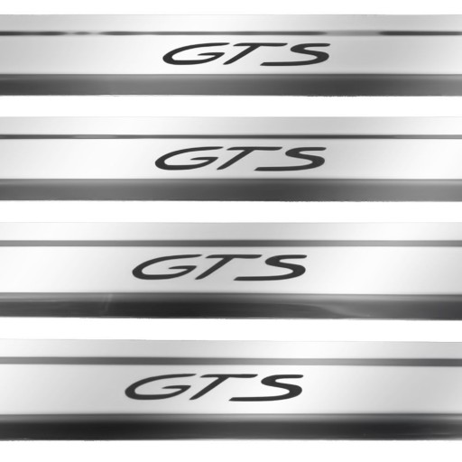 PORSCHE PANAMERA 971 GTS Бічні пороги 304 глянцева сталь немає