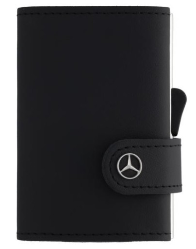 КОШЕЛЕК MINI MERCEDES-BENZ КОЖАНЫЙ ЧЕРНЫЙ