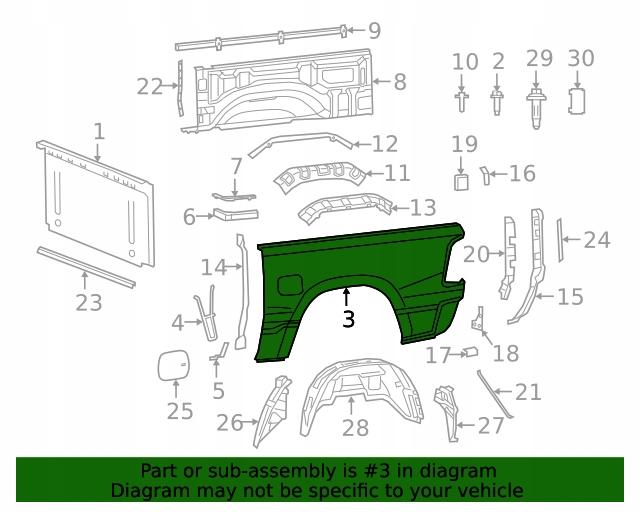 68322385AD 68322384AD - ОБШИВКА КРЫЛА DODGE RAM 2019