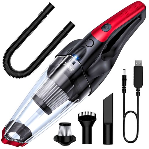 ПОТУЖНИЙ ЦИКЛОННИЙ ПИЛОСОС АВТОМОБІЛЬНИЙ БЕЗДРОТОВИЙ 200 ВТ ТУРБО КОМПЛЕКТ XXL