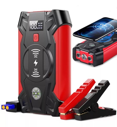 POWER BANK JUMP STARTER Booster ліхтарик 20000mAh + KLEMY