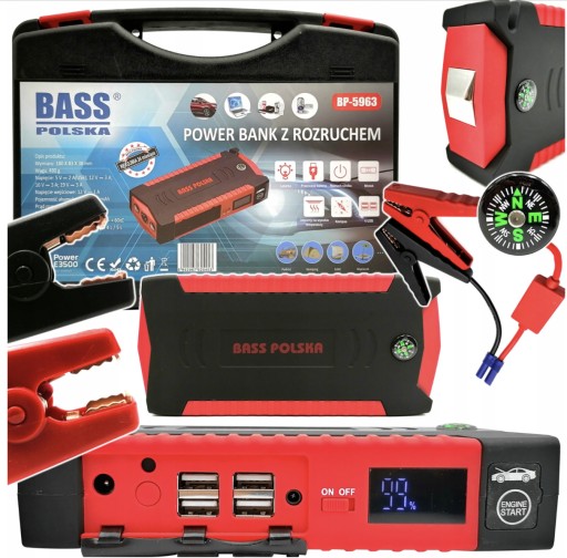 Powerbank 19000mah с стартером prostower starter 500a booster starting