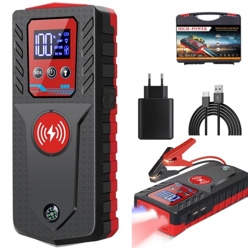 POWERBANK ДЛЯ ЗАПУСКУ АВТОМОБІЛЯ JUMP STARTER BOOSTER 29800mAh З LCD ЕКРАНОМ