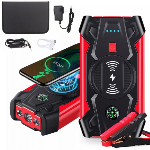 POWERBANK JUMP STARTER Booster ліхтарик 20000mAh 12V + KLEMY