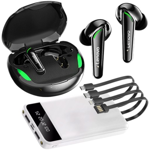 POWERBANK + БЕСПРОВОДНЫЕ НАУШНИКИ LENOVO MEGA GIFT