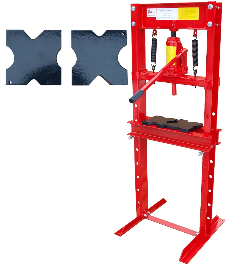 ГИДРАВЛИЧЕСКИЙ ПРЕСС 12T + ПЛАСТИНЫ С ВЫРЕЗАМИ