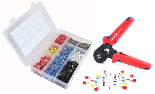 QUADRANGULAR PRESS FOR CABLE SLEEVES + SLEEVES