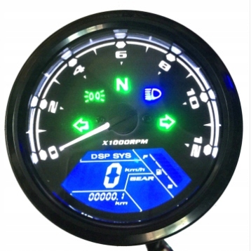 МОТОЦИКЛЕТНИЙ СПИДОМЕТР LCD DIGITAL 0-12000RPM