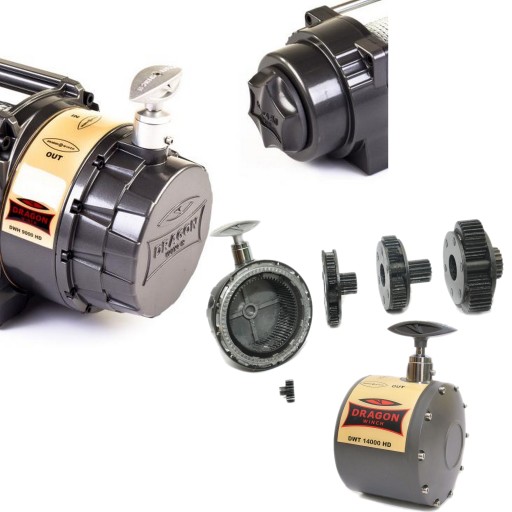 ПРЕМІУМ Повний механізм лебідки DWT 14000 DRAGON WINCH