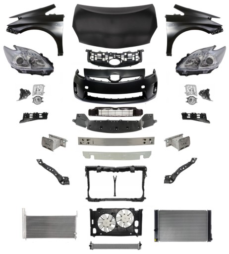 5380247070 - PRIUS 08-12 РЕМЕНЬ ПЕРЕДНЕГО БАМПЕРА КАПОТ ФОНАРЬ КРЫЛО