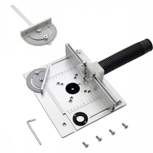 ПРОФЕСІЙНА АЛЮМІНІЄВА ПЛАСТИНА ДЛЯ СТОЛІКА ФРЕЗЕРНОГО СТАНТУ З НАПРАВЛЯЮЧОЮ СКОСА ТА ФОРМОЮ