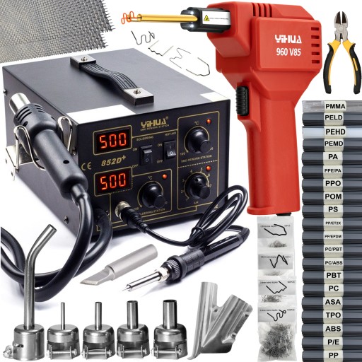 ПРОФЕСІЙНИЙ АПАРАТ ДЛЯ ЗВАРЮВАННЯ ПЛАСТИКУ та АПАРАТ ДЛЯ ЗВАРЮВАННЯ ПЛАСТИКУ 852D+