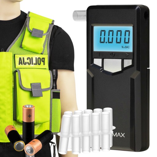 ПРОФЕСІЙНИЙ ЕЛЕКТРОХІМІЧНИЙ ПОЛІЦІЙСЬКИЙ АЛКОТЕЗЕР КАЛІБРУВАННЯ МУПИ 10 шт.