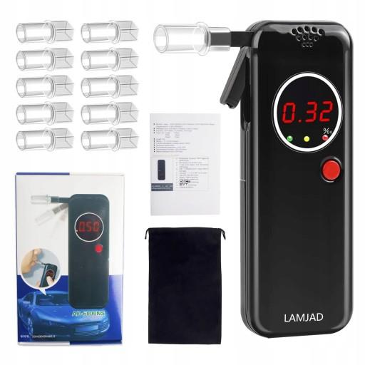 Профессиональный алкотестер OVERMAX + мундштуки 12шт