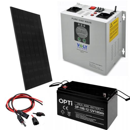 ПРОФЕСІЙНИЙ СОНЯЧНИЙ КОМПЛЕКТ ДЛЯ ДІЛЯНКИ 100AH ​​​​OFF GRID SINUS INVERTER 800W