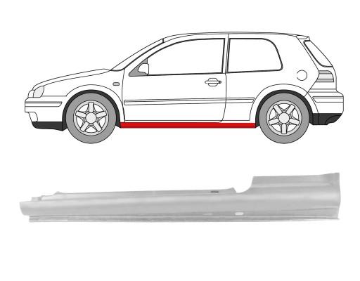 187988477 - ПОРІГ VW GOLF IV 4 BORA ЛІВИЙ 1997-2006 3D ХЕТЧБЕК