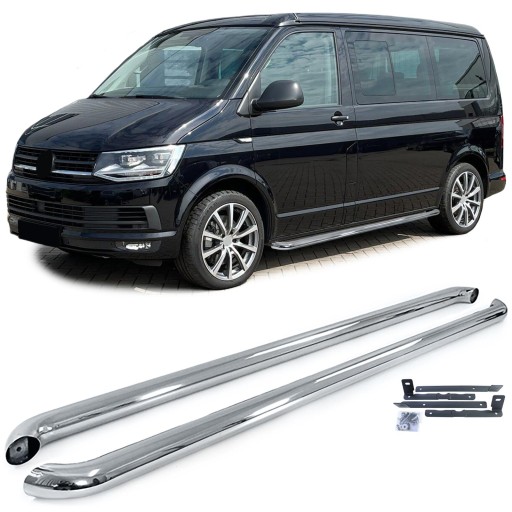 ОБОРОТЫ СТУПЕНКИ БОКОВЫЕ ТРУБЫ VW TRANSPORTER MULTIVAN T5 T6 КОРОТКАЯ ВЕРСИЯ