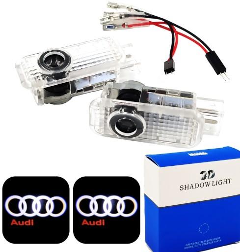 HD LED ПРОЕКТОРИ ЛОГОТИПОВ AUDI A1 A3 A5 A7 A4 B6 B7 B8 A6 C5 C6 C7 A8 Q3 Q5 Q7