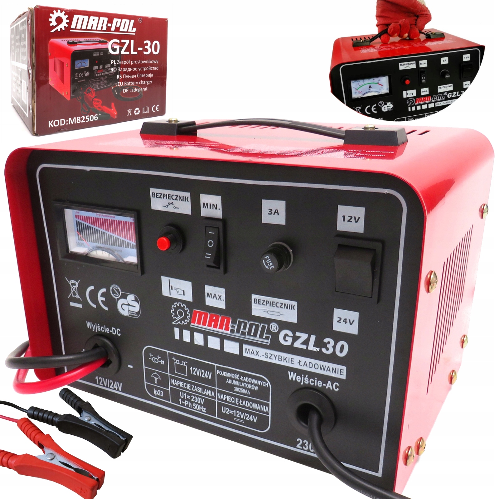 RECTIFIER 12 / 24V ACCUMULATORY MARPOL GZL-30 30A