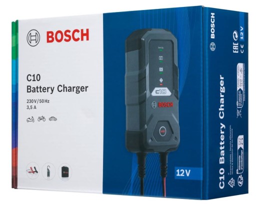 ЗАРЯДНОЕ УСТРОЙСТВО ДЛЯ АККУМУЛЯТОРА BOSCH C10 12V EFB AGM GEL
