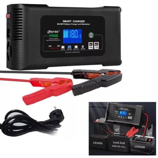 ЗАРЯДНИЙ ПРИСТРІЙ АВТОМАТИЧНИЙ SMART CHARGER 36V 18A / 48V 13A