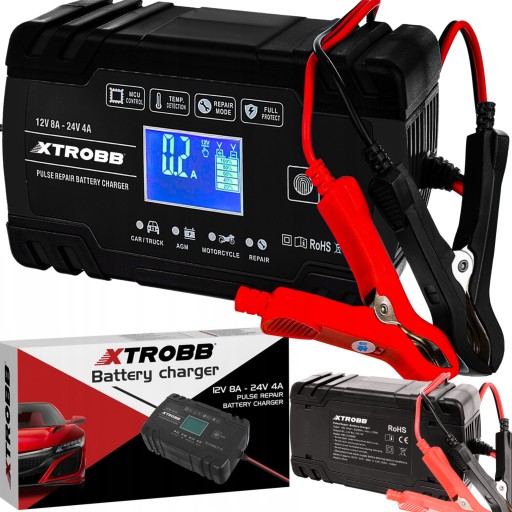 ВЫПРЯМИТЕЛЬ АВТОМОБИЛЬНОГО АККУМУЛЯТОРА ЗАРЯДНОЕ УСТРОЙСТВО 12В и 24В